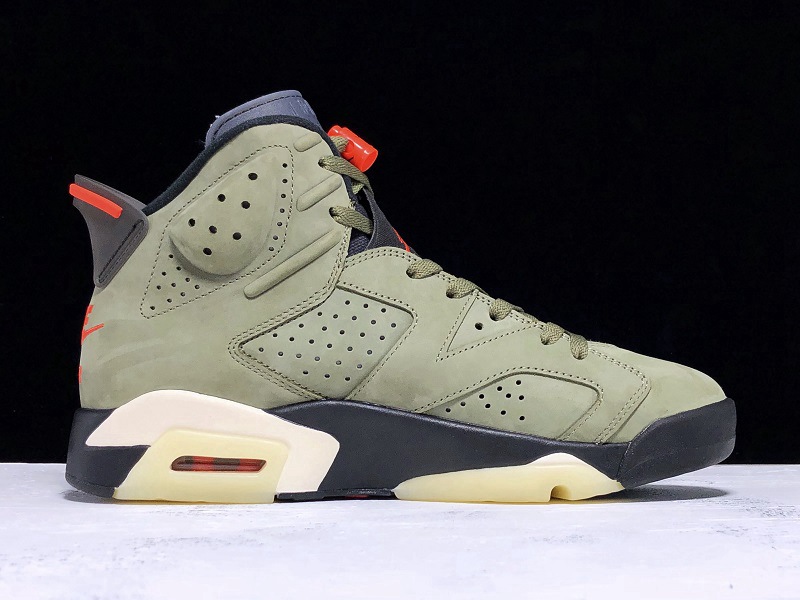 Travis Scott x AJ6 Medium Olive(CN1084-200)